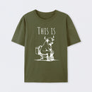 This Is Bull On Toilet Pure Cotton Short Sleeve T-Shirt