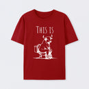 This Is Bull On Toilet Pure Cotton Short Sleeve T-Shirt