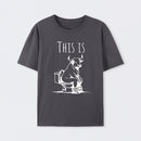 This Is Bull On Toilet Pure Cotton Short Sleeve T-Shirt