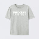 Pro Gun Anti Idiot Graphic Print Cotton T-Shirt