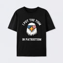 Put The Tism In Patriotism Athletic Eagle T-Shirt