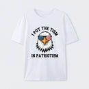 Put The Tism In Patriotism Athletic Eagle T-Shirt