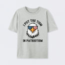 Put The Tism In Patriotism Athletic Eagle T-Shirt
