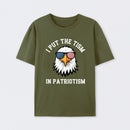 Put The Tism In Patriotism Athletic Eagle T-Shirt