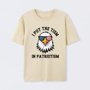 Put The Tism In Patriotism Athletic Eagle T-Shirt