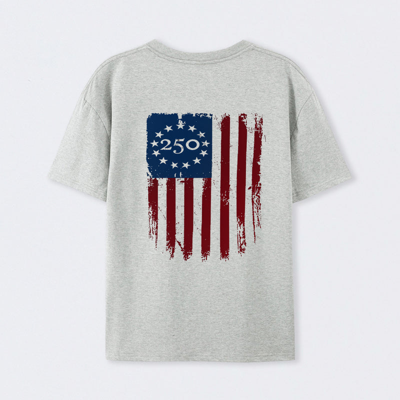 Celebrate 250 Years of American Heritage Unisex Black T-shirt