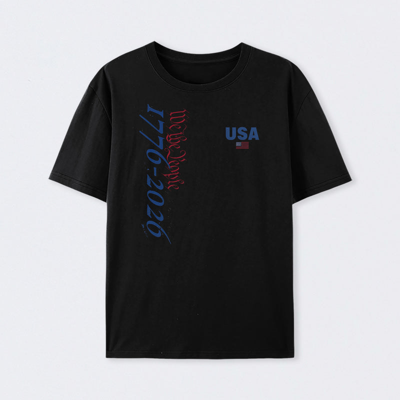 Celebrate 250 Years of American Heritage Unisex Black T-shirt