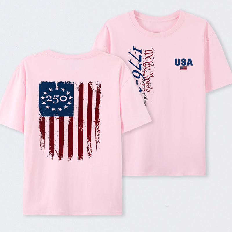 Celebrate 250 Years of American Heritage Unisex Black T-shirt