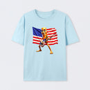 4th of July Shirts American Flag Guitar Tung Tung Tung Sahur T-shirt