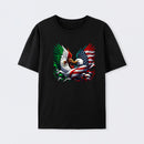 America Mexico Flag Vintage Mexican Roots American T-Shirt