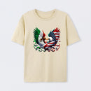 America Mexico Flag Vintage Mexican Roots American T-Shirt