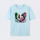 America Mexico Flag Vintage Mexican Roots American T-Shirt