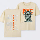 NewYork 2 Side Basketball Fans T-Shirt