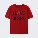 Vintage I Love Jesus Print T-Shirt