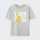 Vision Creativity Passion Funny Print T-Shirt