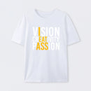 Vision Creativity Passion Funny Print T-Shirt