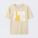 Vision Creativity Passion Funny Print T-Shirt