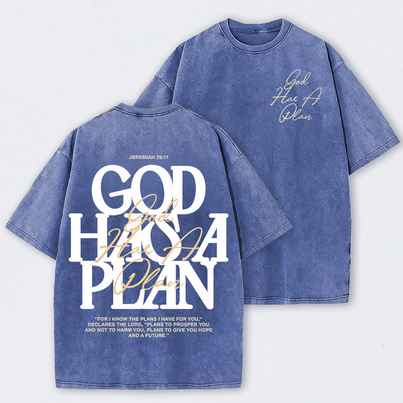 Vintage God Has A Plan Double-Sided T-Shirt
