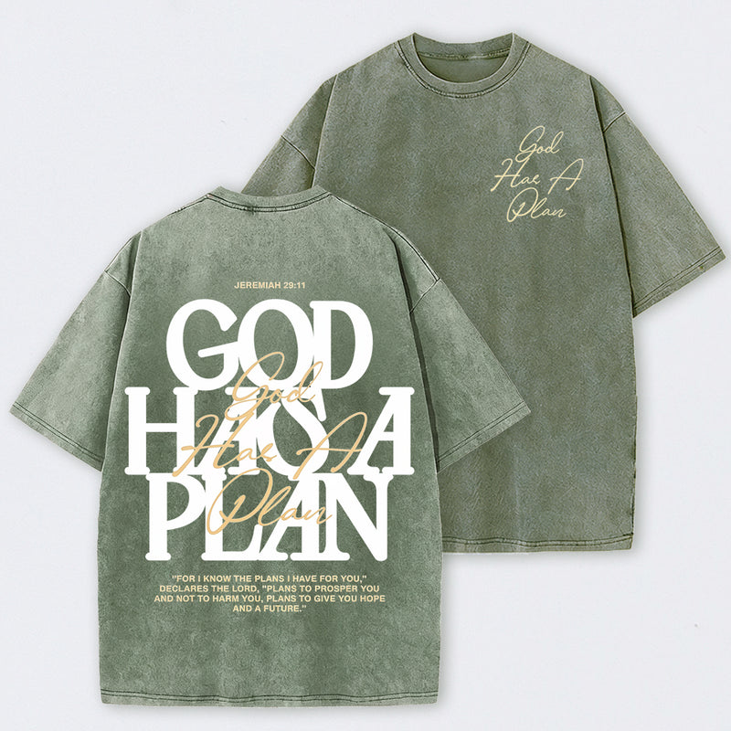 Vintage God Has A Plan Double-Sided T-Shirt