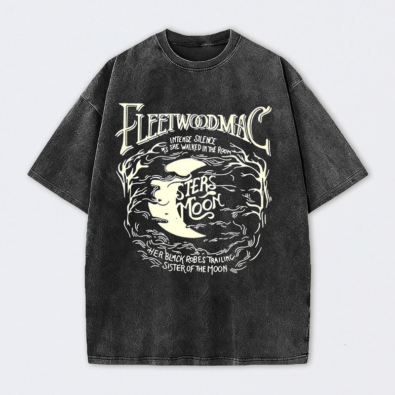Vintage Moon Pattern T-Shirt