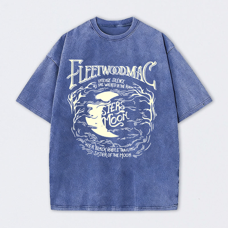 Vintage Moon Pattern T-Shirt