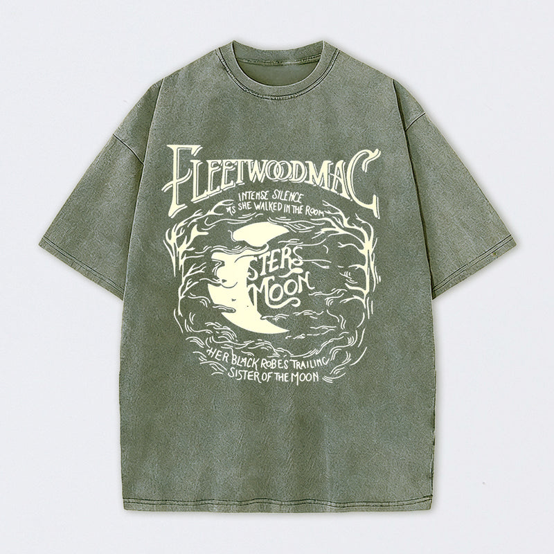 Vintage Moon Pattern T-Shirt