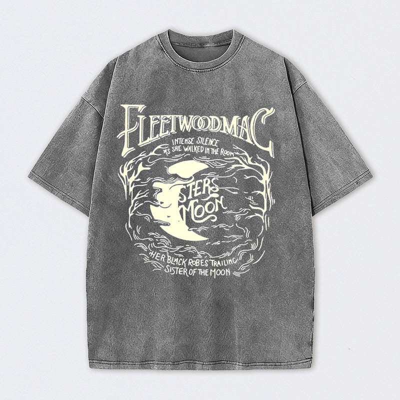 Vintage Moon Pattern T-Shirt