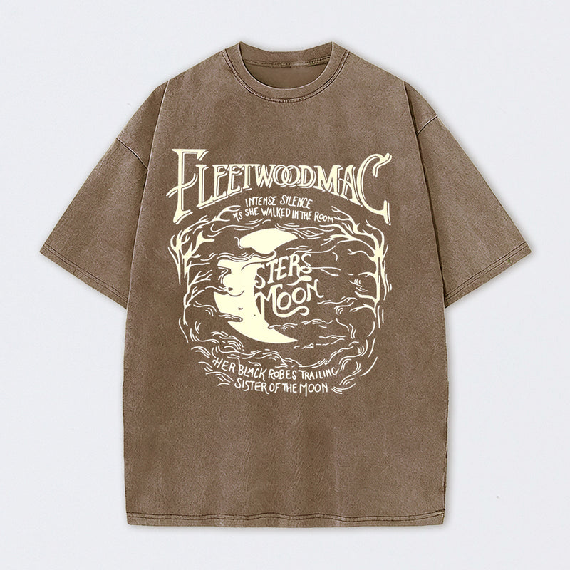 Vintage Moon Pattern T-Shirt