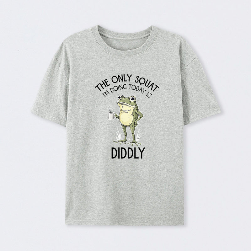 Funny Frog Graphic Diddly Squat T-Shirt