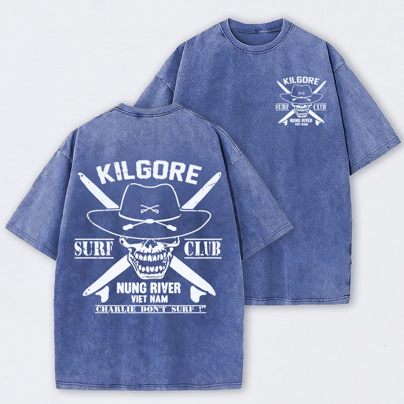 Kilgore Surf Club Nung River Vietnam Washed T-Shirt