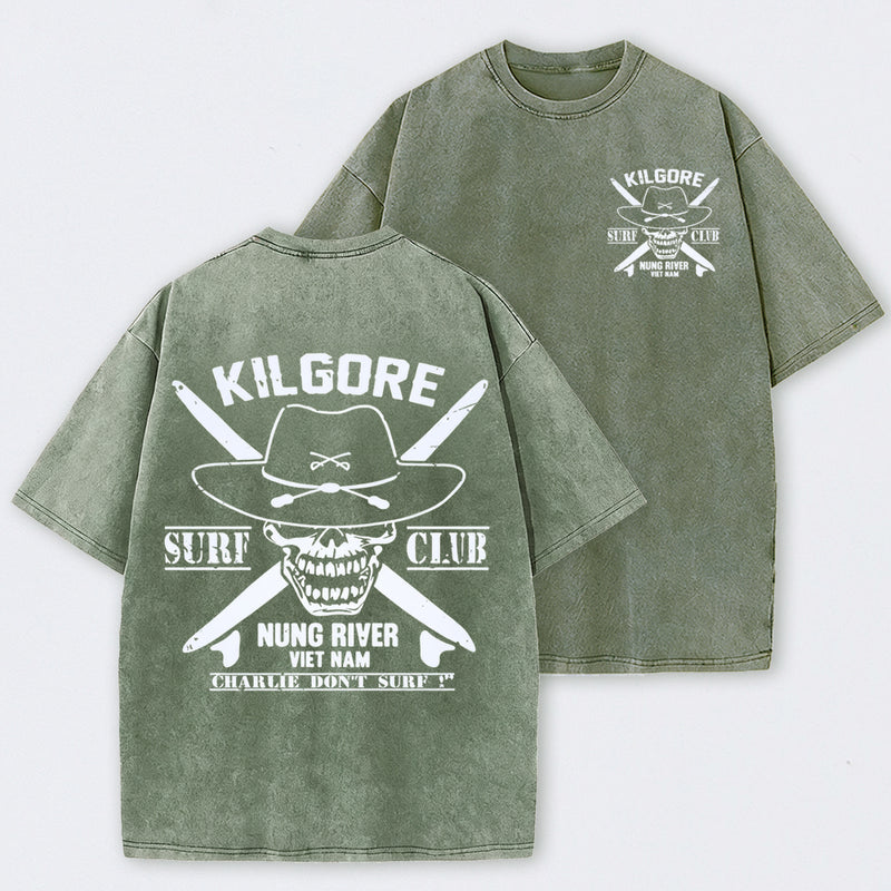 Kilgore Surf Club Nung River Vietnam Washed T-Shirt