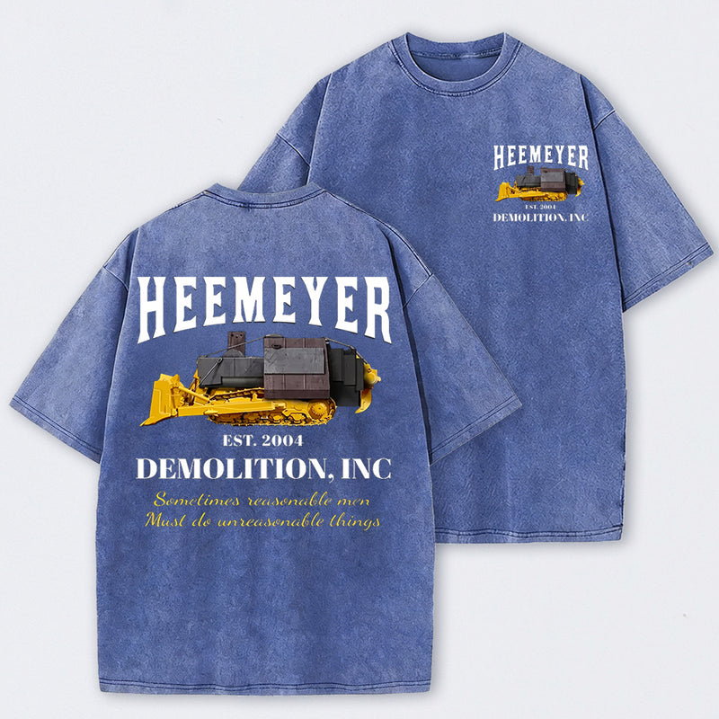 Heemeyer Demolition Inc Washed T-Shirt