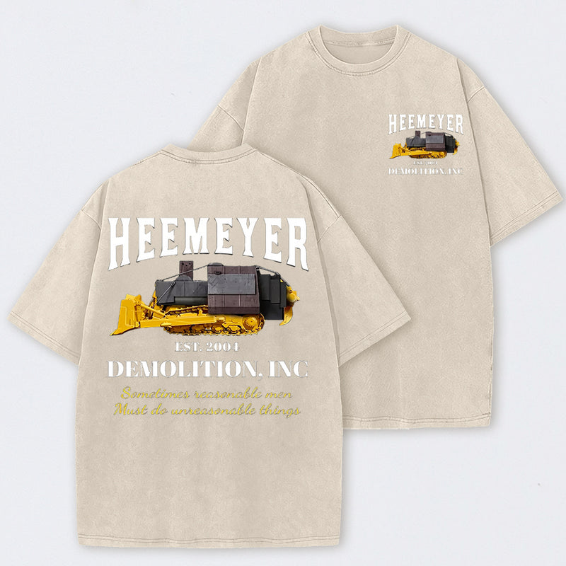 Heemeyer Demolition Inc Washed T-Shirt