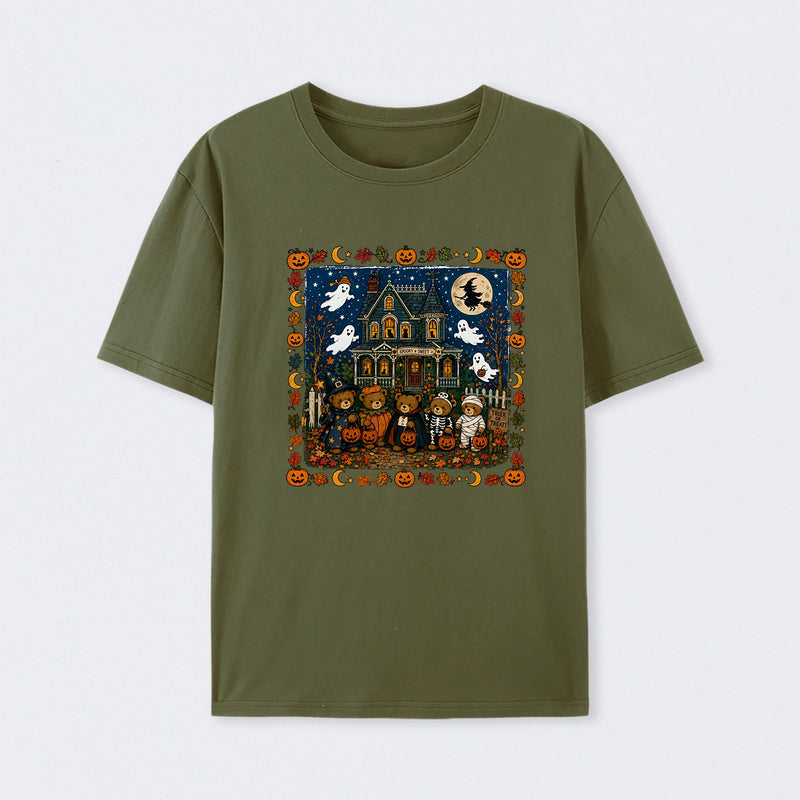 Vintage 90s Bears Halloween Trick Or Treat Bears T-Shirt