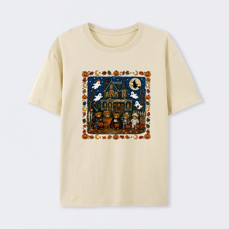 Vintage 90s Bears Halloween Trick Or Treat Bears T-Shirt