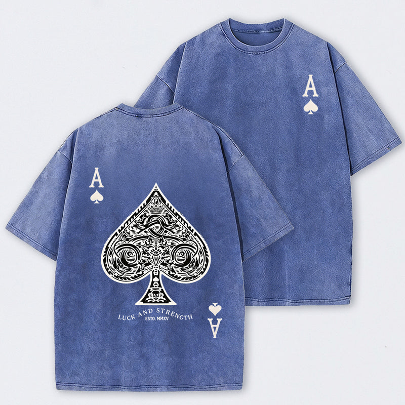 Vintage Ace Of Spades Washed T-Shirt