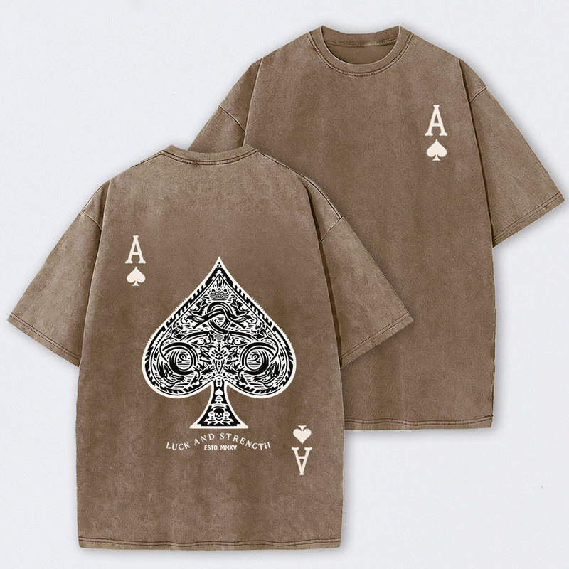Vintage Ace Of Spades Washed T-Shirt