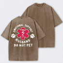 Emotional Support Husband Washed T-Shirt