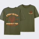 Spooky Island Retro Cartoon Halloween Movie T-Shirt
