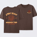 Spooky Island Retro Cartoon Halloween Movie T-Shirt