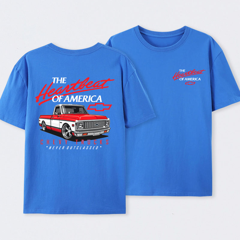 Old School Legend Tee Red Chevy Never Outclassed T-Shirt