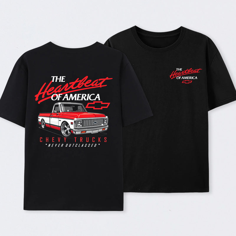 Old School Legend Tee Red Chevy Never Outclassed T-Shirt