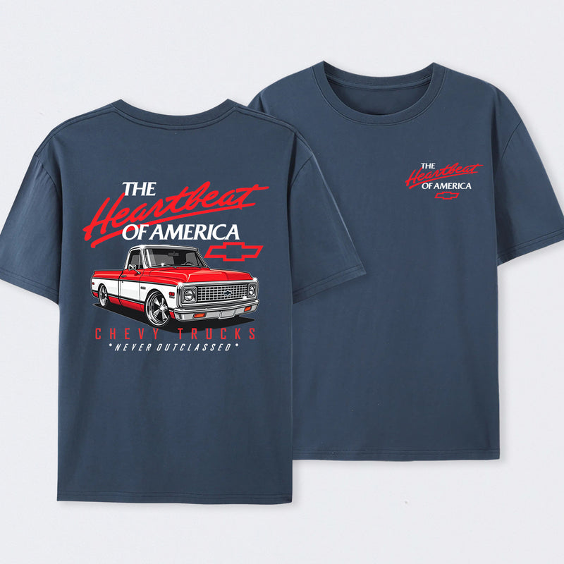 Old School Legend Tee Red Chevy Never Outclassed T-Shirt