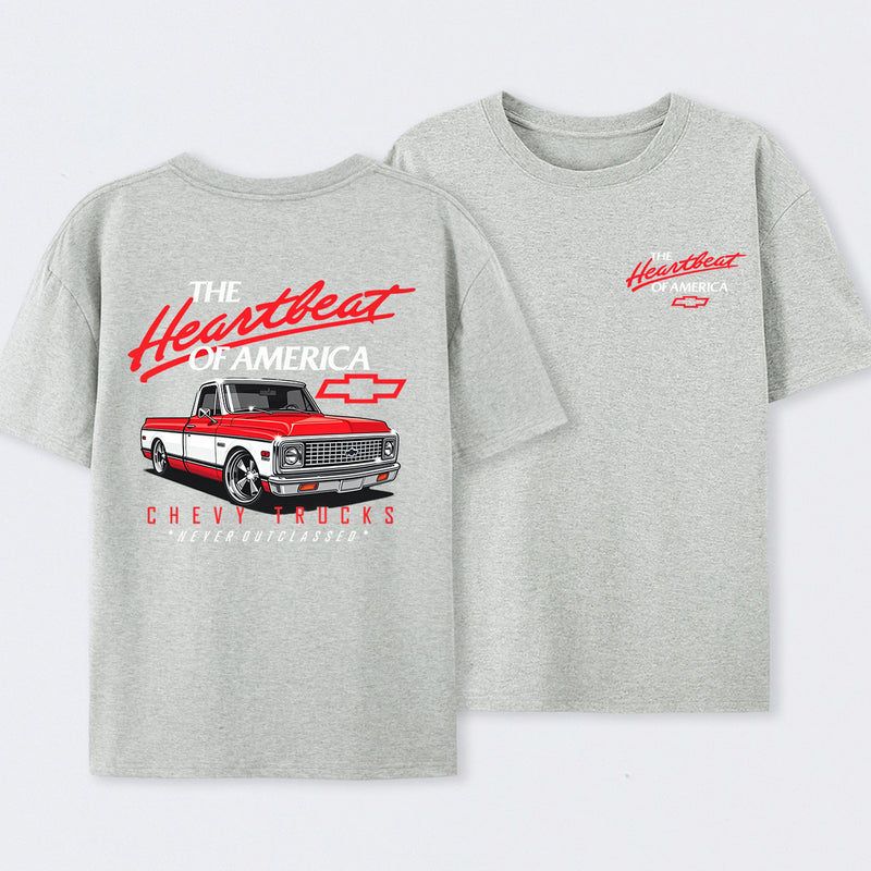Old School Legend Tee Red Chevy Never Outclassed T-Shirt