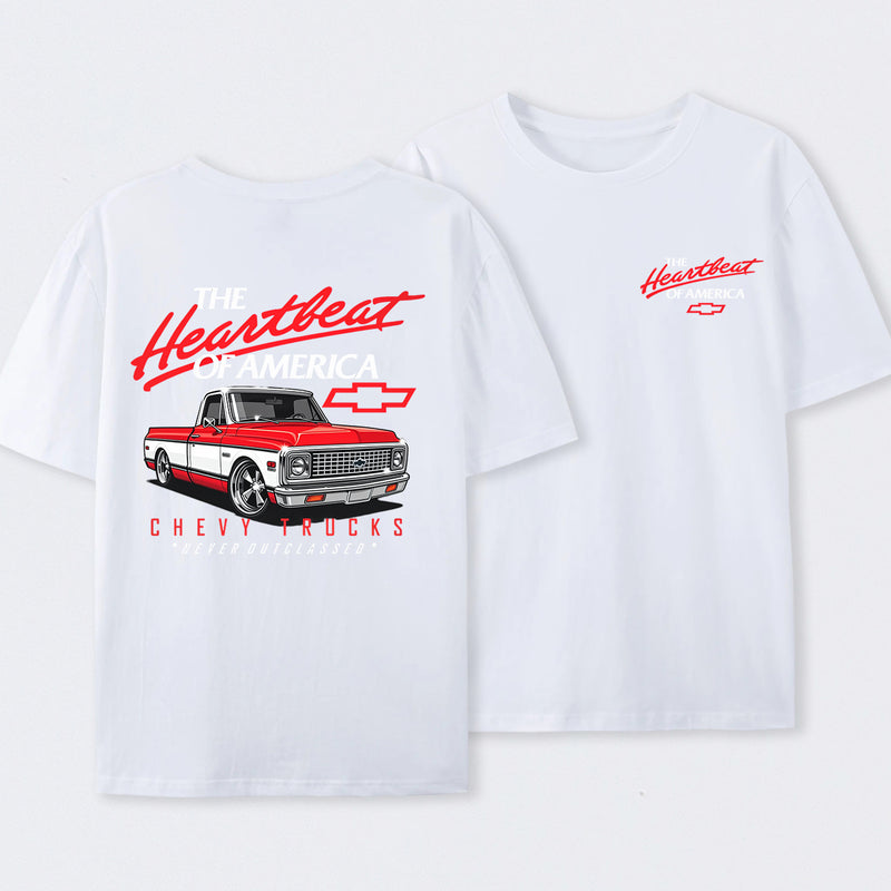 Old School Legend Tee Red Chevy Never Outclassed T-Shirt