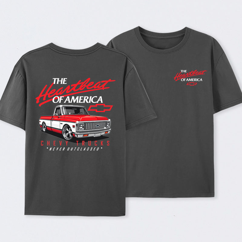 Old School Legend Tee Red Chevy Never Outclassed T-Shirt