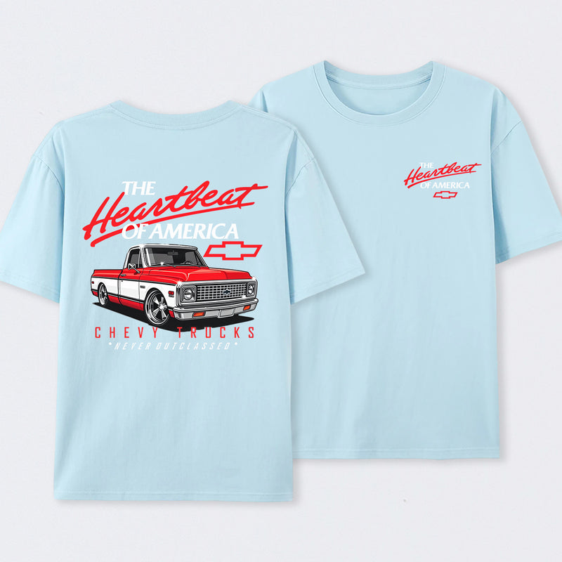Old School Legend Tee Red Chevy Never Outclassed T-Shirt