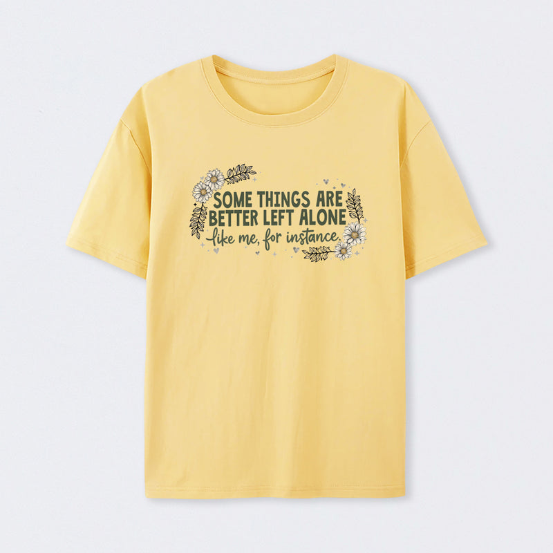 Funny Introvert Sarcastic Floral Graphic T-Shirt