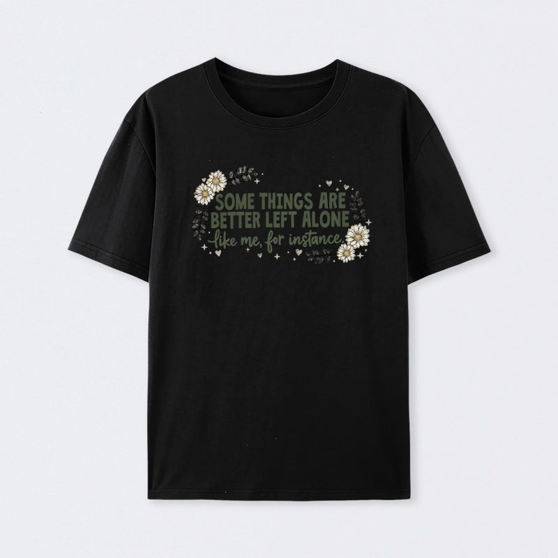 Funny Introvert Sarcastic Floral Graphic T-Shirt
