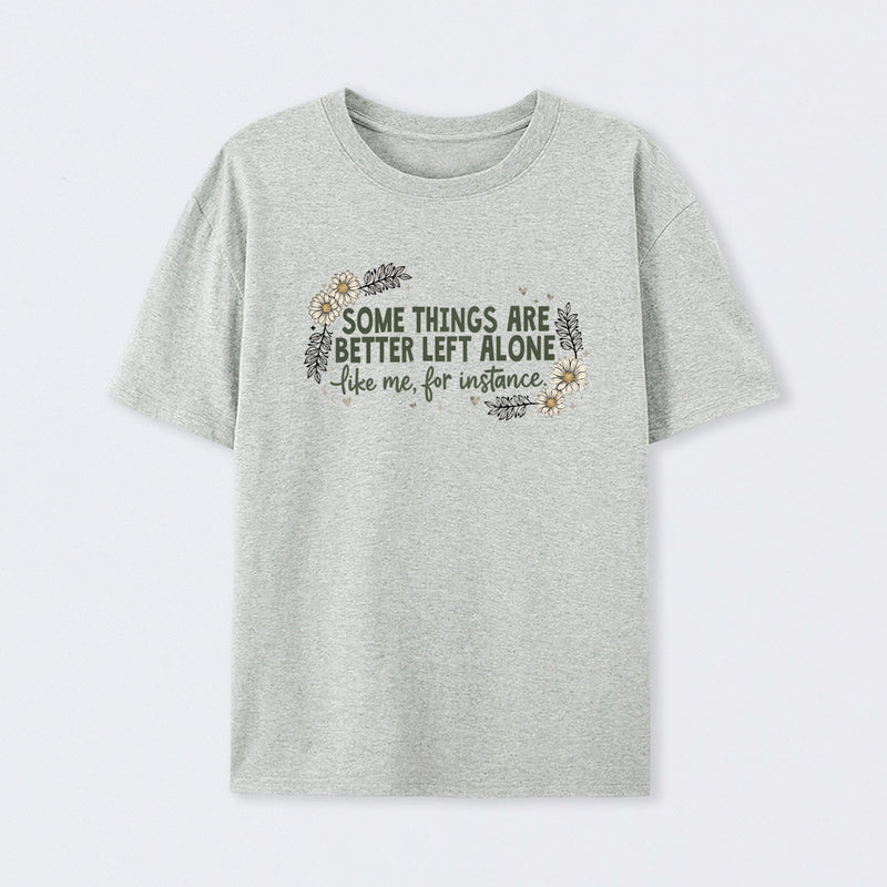 Funny Introvert Sarcastic Floral Graphic T-Shirt
